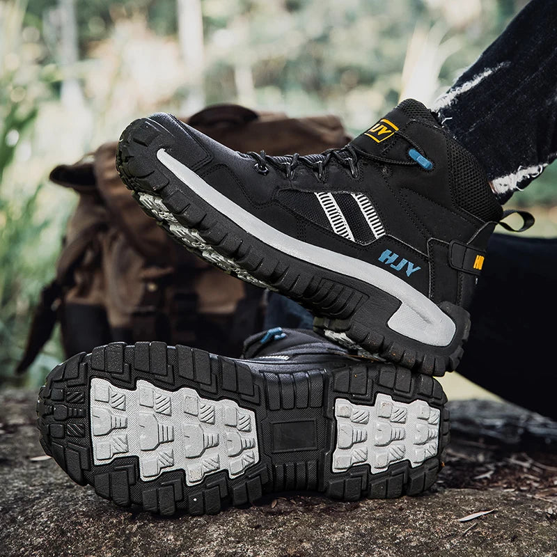 New Men's Boots Fashion Outdoor Boots Breathable Hiking Boots Autumn Shoes Sneakers lightweight Non-slip Men Desert Ankle Boots