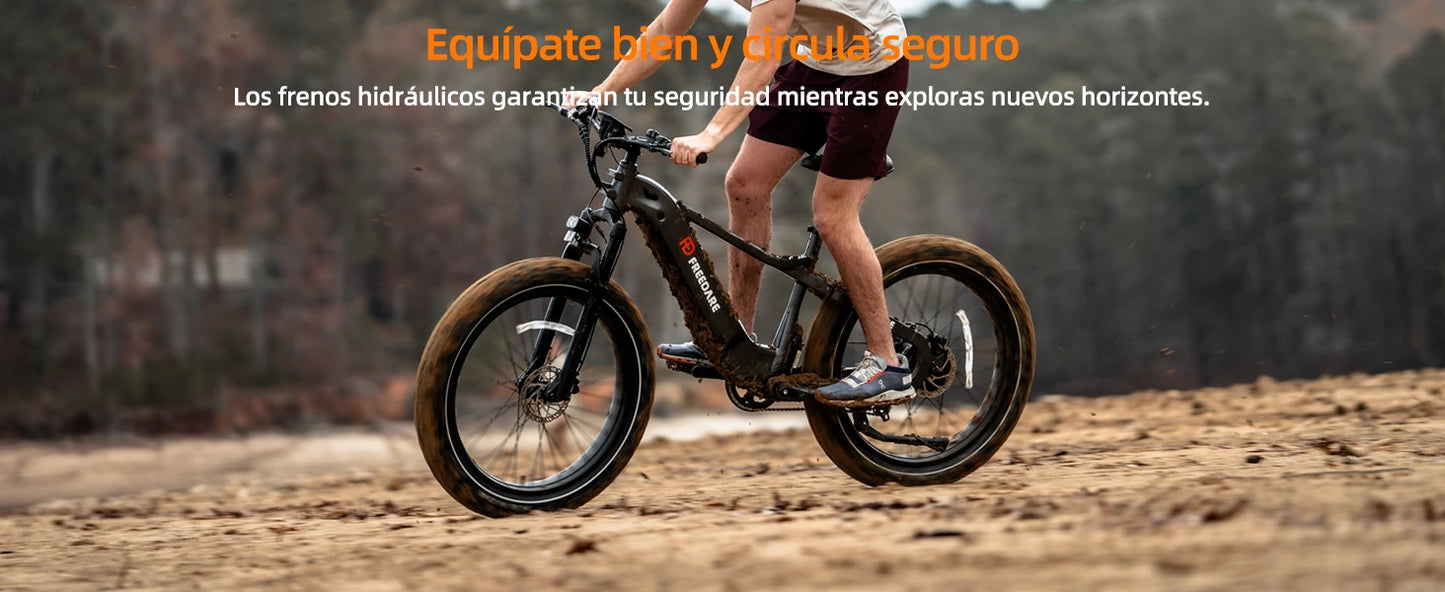 26''Fat Tire Ebike 1000W peak 48V 20Ah Removable Battery APP Control 90Mi Range GPS Tracking Electric Bike for Adults with UL/CE