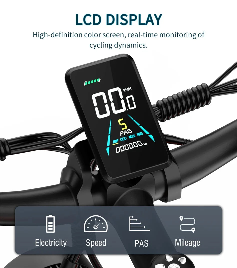 2023 Electric Bike Adult 1500W 26'' Dual Drive Mountain E Bike 48V 17.5AH Battery Removable Off Road Electric Bicycle