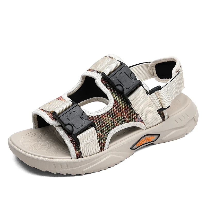 Hot Sale Men Sandals Outdoor Thick Bottom Non-Slip Sports Casual Sandals for Men Summer Wear-resistant Mens Slippers New Fashion