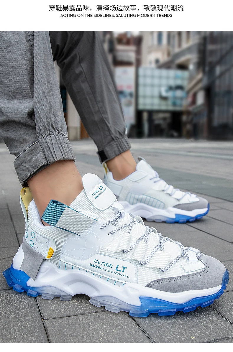 2023Men's Sneakers  Summer Mesh Breathable Casual Shoes Lightweight Walking Men Shoes Soft Sole Tenis Fitness Shoes