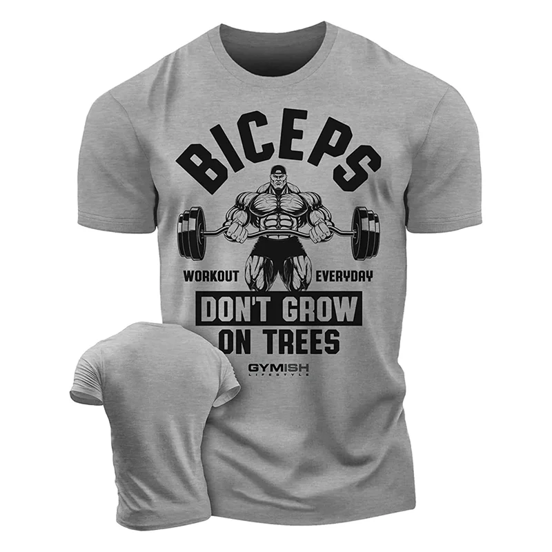 Fashion Mens Workout 3D Printed T-shirts Summer Trend Streetwear Short Sleeve Gym Sports T Shirts Streetwear Oversized Tees Tops