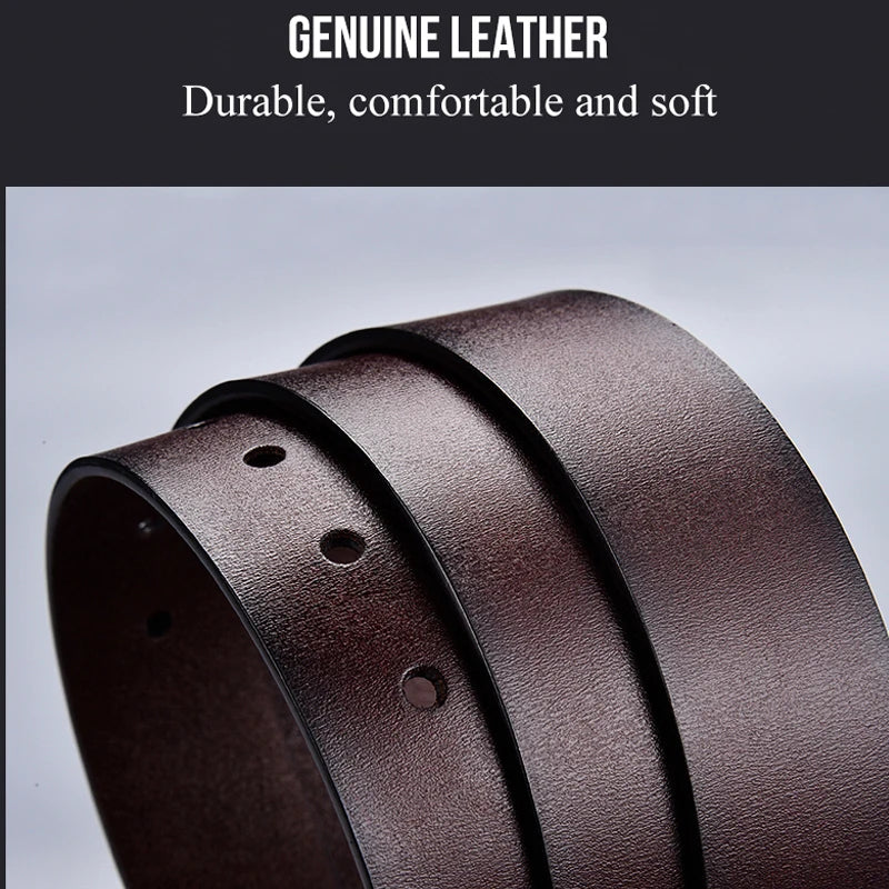 2025New Men's  Leather Belts Luxury Strap Male Belts For Fashion Classice Vintage Pin Buckle Men Belt High Quality
