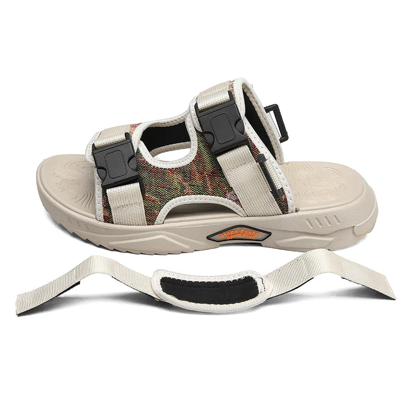 Hot Sale Men Sandals Outdoor Thick Bottom Non-Slip Sports Casual Sandals for Men Summer Wear-resistant Mens Slippers New Fashion