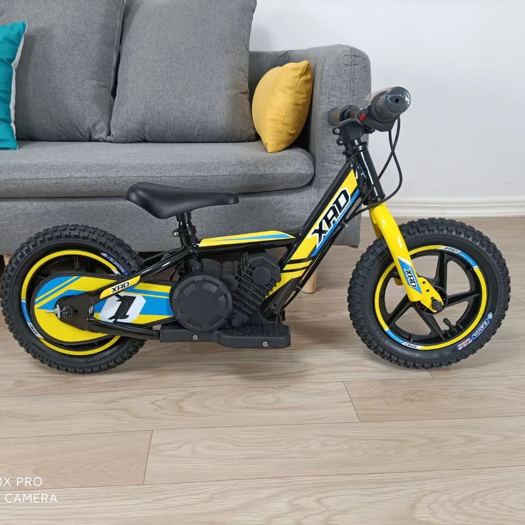 12-inch Children's Electric Bicycle Outdoor Off-road Portable Shock-absorbing Scooter