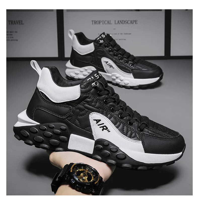 Brand Men's Sneakers Designer Comfortable Running Shoes for Men Outdoor Non-Slip Casual Shoes Fashion Platform Board Shoes Male