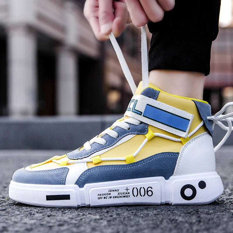 Men's Sneakers New In High Top Running Shoes Round Toe Platform Shoes Casual Fashion for Men Sneakers Breathable Fashion Lace-up