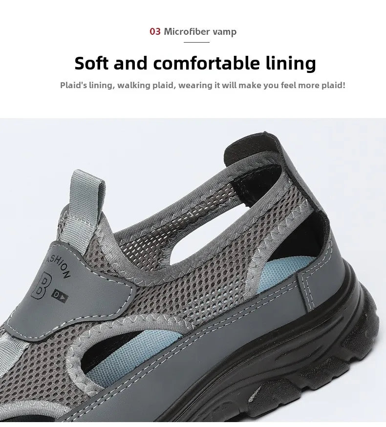 Men's Sandals 2025 New Style Diving Shoes Beach Outdoor Mountaineering Shoes Outdoor Large Sandals 39-46