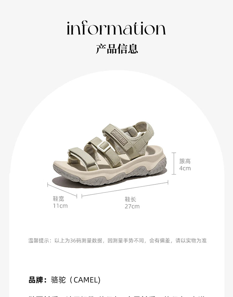 GOLDEN CAMEL Outdoor Men's Sandals for Women Creek Wading Sandal Quick-dry Non-slip Sports Beach Shoes for Men Summer Breathable
