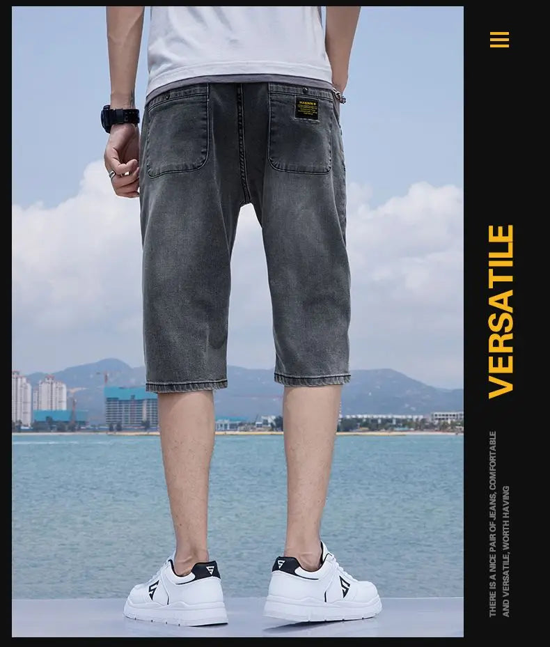 2023 new men's short jeans fashionable all match denim shorts capris for men  bermuda masculina men clothing pantalones cortos