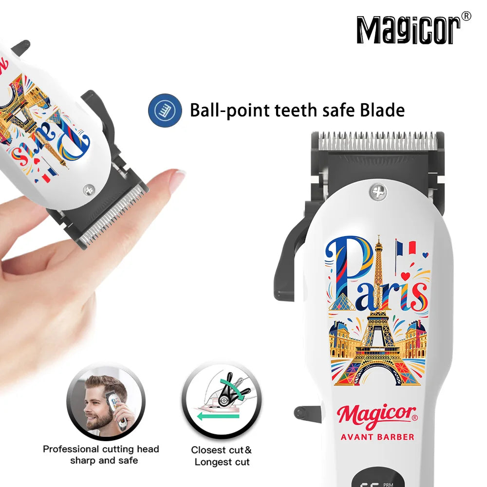 MAGICOR Hair Clippers Men Cordless Rechargeable Hair Clipper&Trimmer Coded Guide Combs Professional Clippers for Women Children