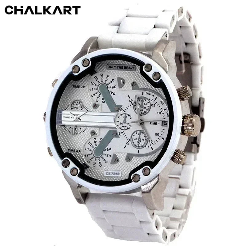 Wristwatch Smart Watches For Men Big Large Dial Watch Fashion Individual Silicone Belt Quartz Clock Sports Business For Women