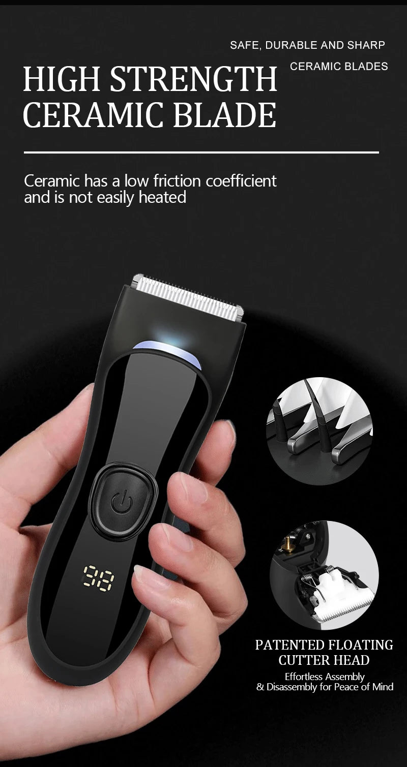 Electric HairClipper Men Haircut Machine Beard Machine Shaving Body Hair Trimmer Clippers Barber Gentleman Shaver Washable