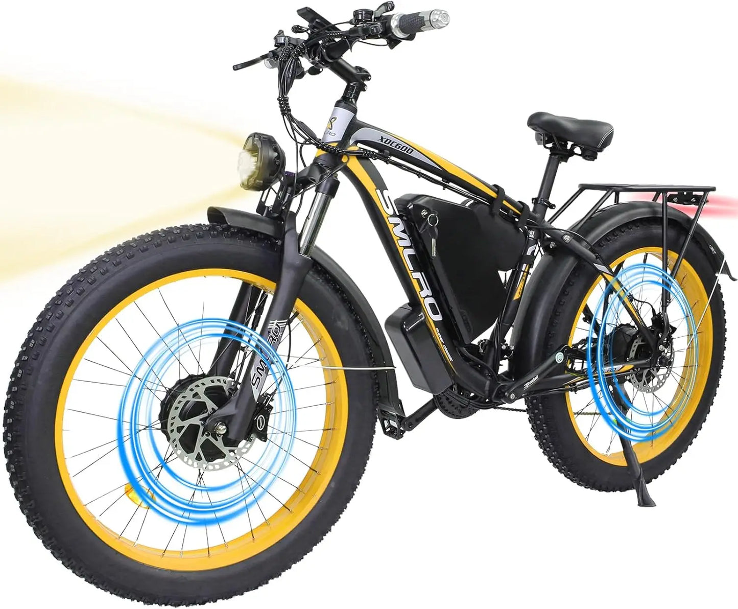 xdc 600 Adult Electric Bike, 5000W Peak Power, 26" Fat Tire All-Terrain E-Bike, 45 Miles Peak Range, 52V 30Ah Battery-Powered