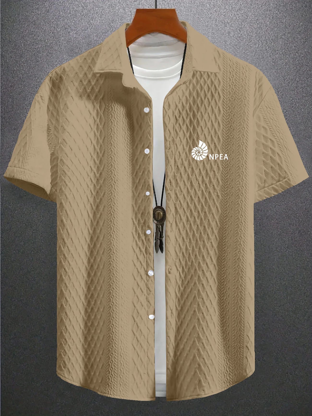 2025 New Men's Casual Short Sleeve Shirt Breathable Slim Fit Summer Tops - Trendy Button Down Shirts for Men