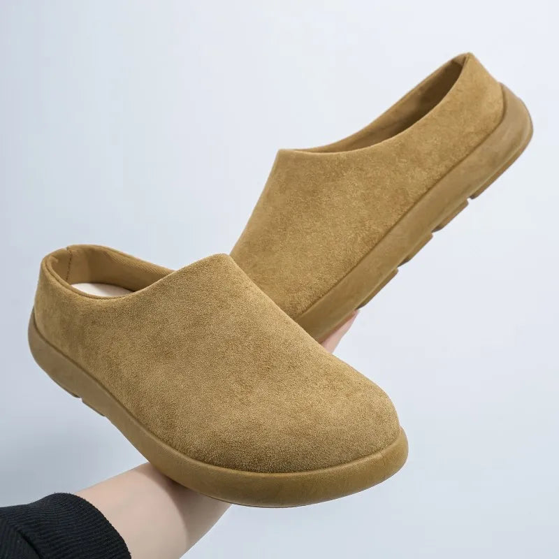 2025 New Arrival Men's Mules | Closed-Toe Half Slippers | Outdoor Slip-on Casual Shoes for Men