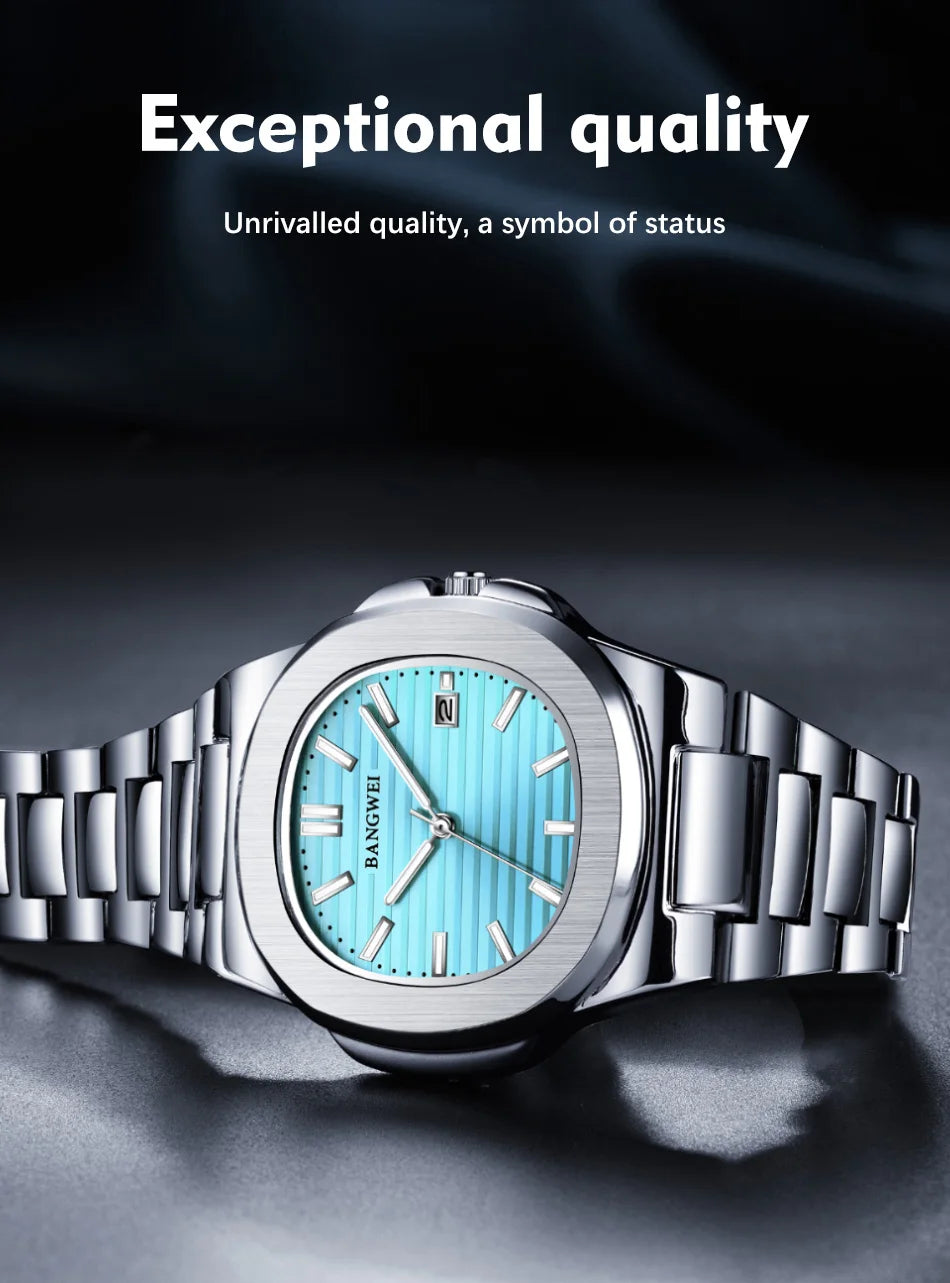 Watch For Men Top Brand Luxury  LIGE  Fashion Full  Steel Quartz Men Watches Date Business Sport Male Wristwatch Clock Montre Ho