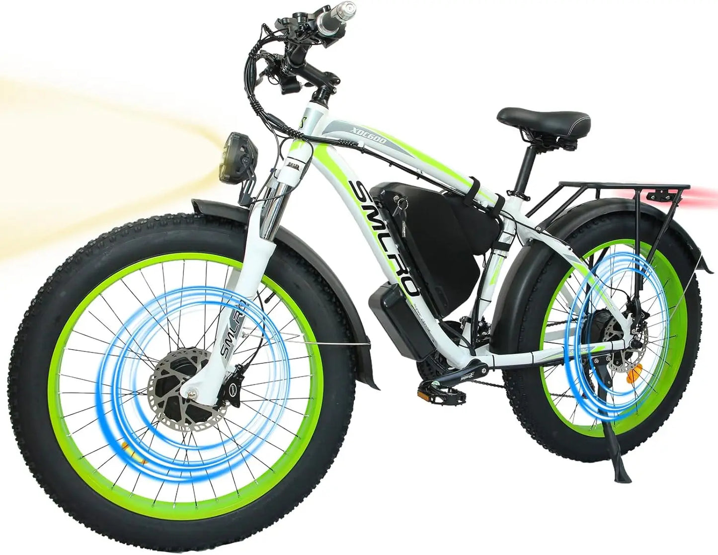 xdc 600 Adult Electric Bike, 5000W Peak Power, 26" Fat Tire All-Terrain E-Bike, 45 Miles Peak Range, 52V 30Ah Battery-Powered