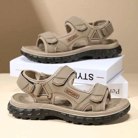 Sandals men summer fashion new style outdoor wear soft sole wear-resistant anti slip anti odor breathable dual-use beach sandals