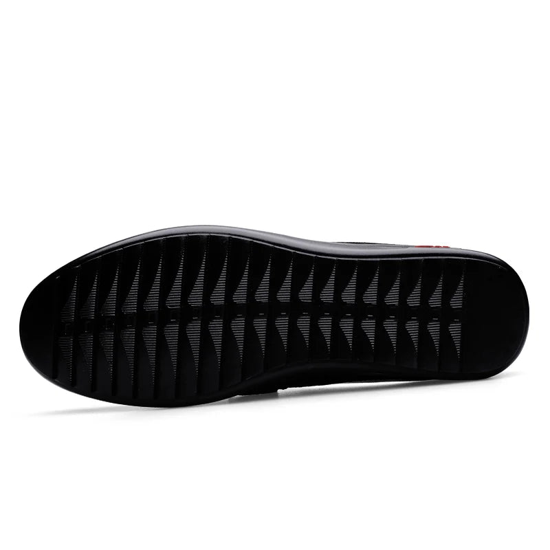 Men Casual Summer Shoes Hollow Out Men's Driving Shoes High Quality Male Business Shoes Half Slippers Genuine Leather Loafers