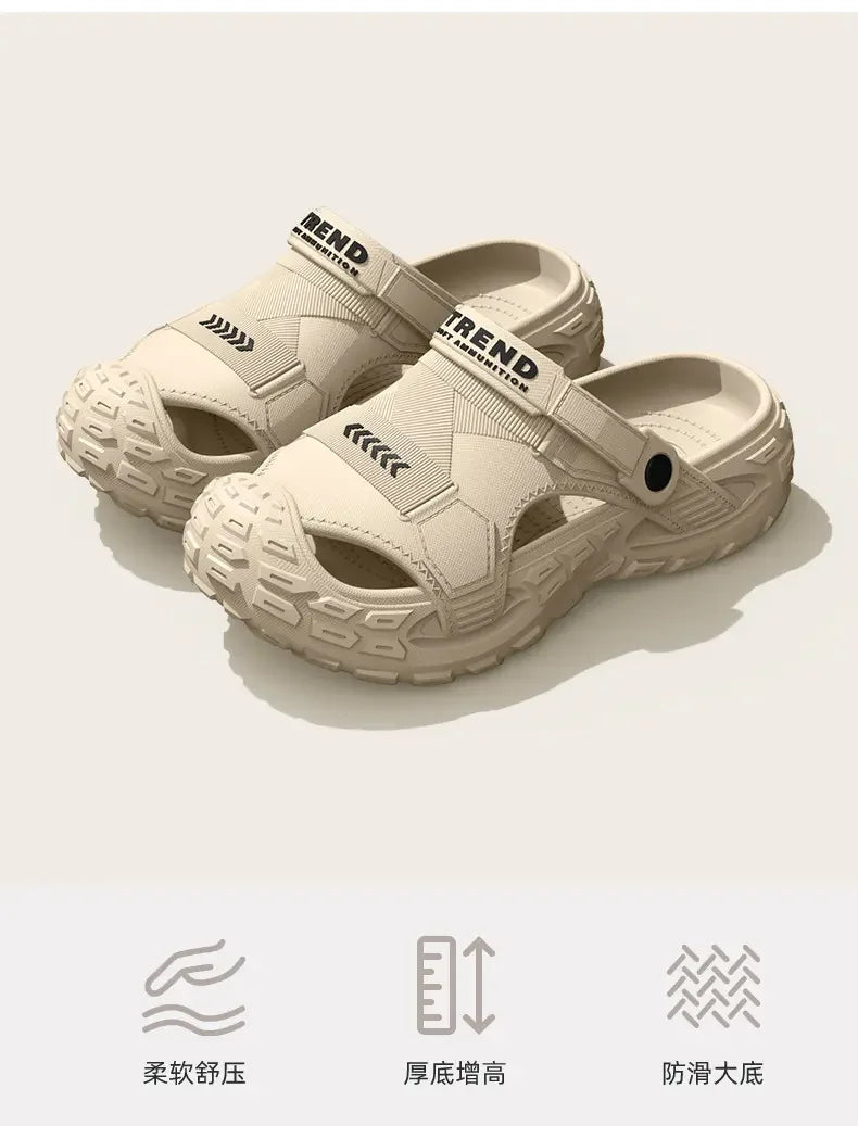 Men's Shoes Summer Luxury Sandals Slippers Flat Sandals Beach Slip on Shoes Man Sneakers Platform Beach Sports Sandals 47 Clogs