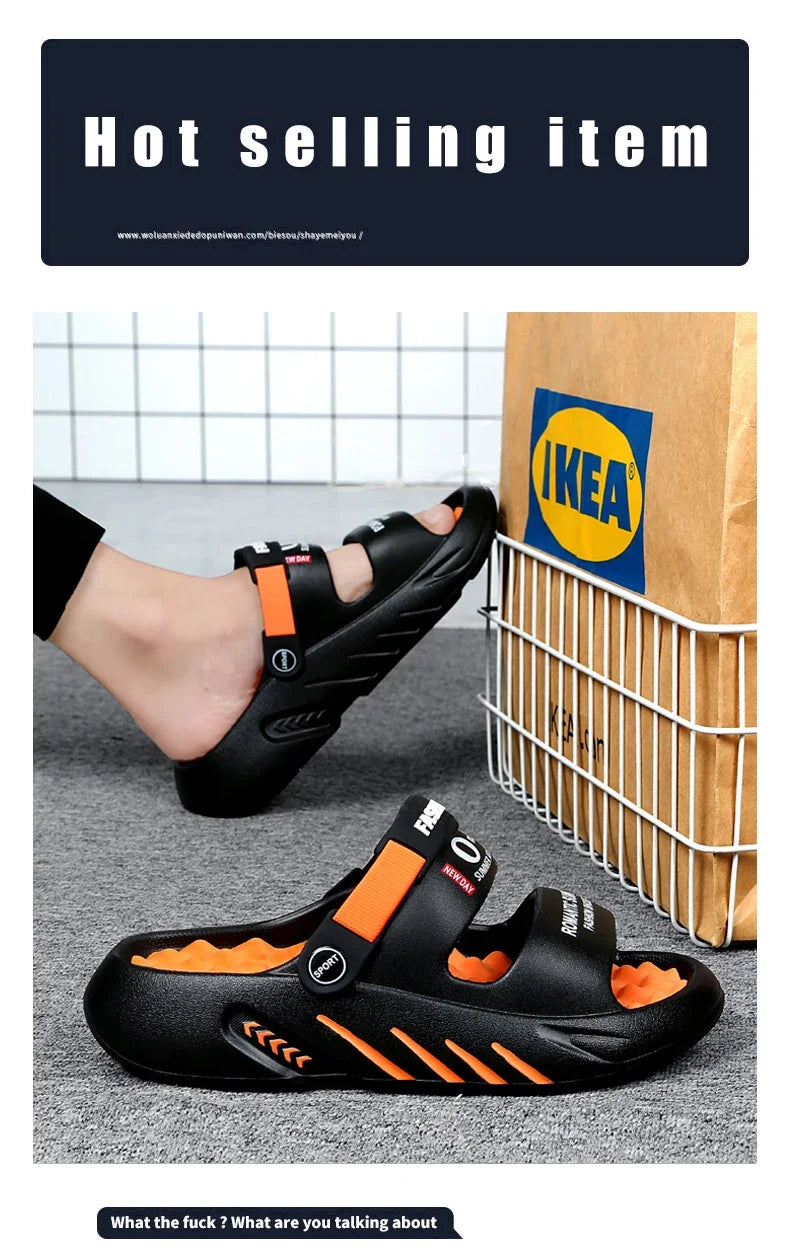 Men's Summer Sandals Men's Home Slippers Walk Around Home Original Brands Shoes Men's slippers Flip Flop Male Slipper Slipers