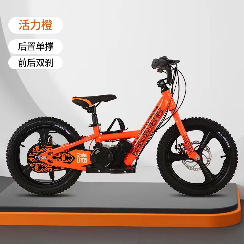 12-inch Children's Electric Bicycle Outdoor Off-road Portable Shock-absorbing Scooter