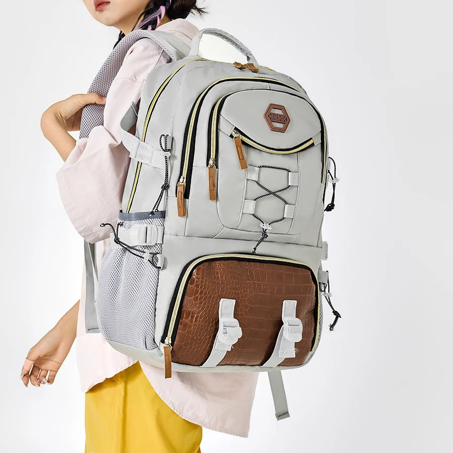 Large Capacity Outdoor Travel Backpack,Men's Hiking Backpack with Shoe Compartment,Spacious Travel Bag ,Sports Camping Backpack