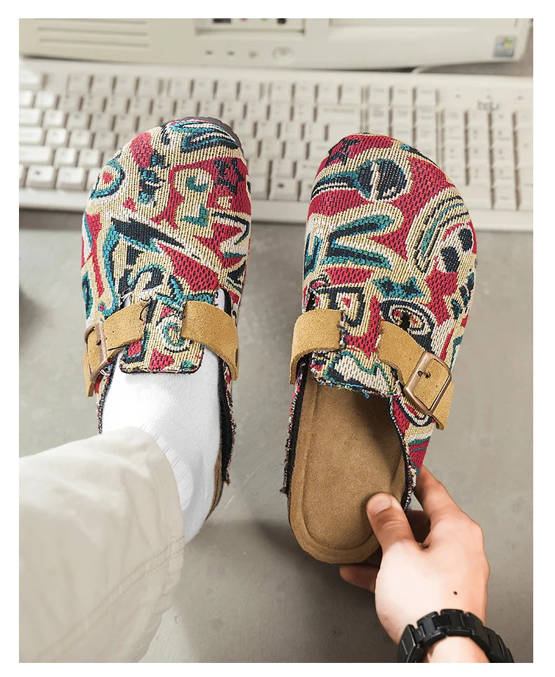 Men Driving Lazy Shoes Men's Summer Sandals Casual Shoes Comfortable Breathable Walking Shoes Non Slip Lightweight Sneakers