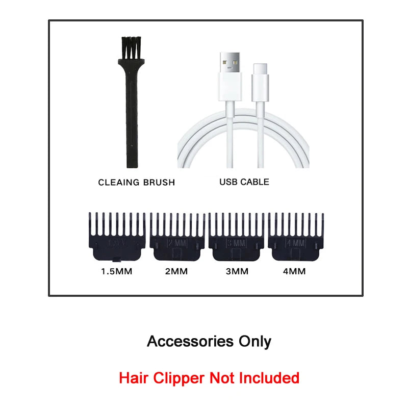 Professional Hair Clippers for Men - Cordless Rechargeable Zero Gapped T-Blade Hair Trimmer Electric Edgers Clippers