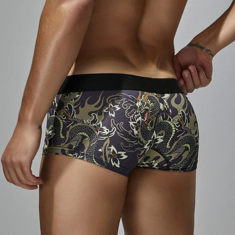 New men's underwear low waist printed men's underwear fashion 240204