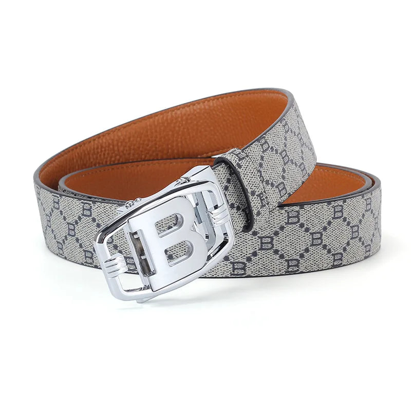 2025 New Business Men Belts Casual Fashion Luxury work belt Designer Famous Brand Male B Buckle Leather Belt for men jeans