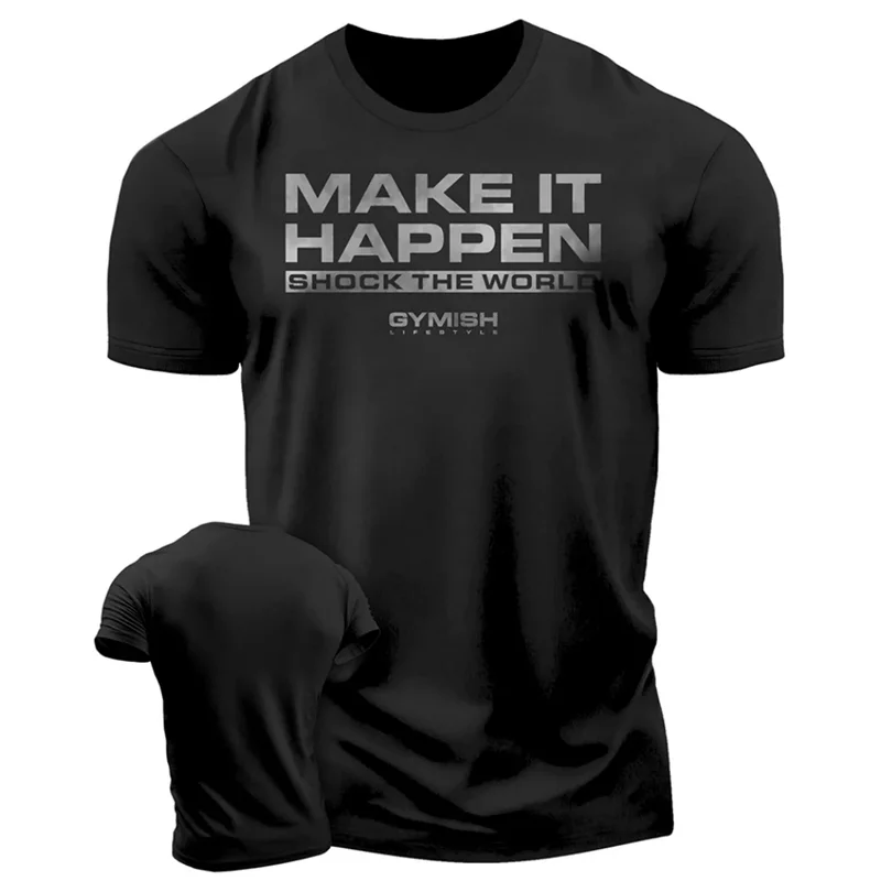 Fashion Mens Workout 3D Printed T-shirts Summer Trend Streetwear Short Sleeve Gym Sports T Shirts Streetwear Oversized Tees Tops