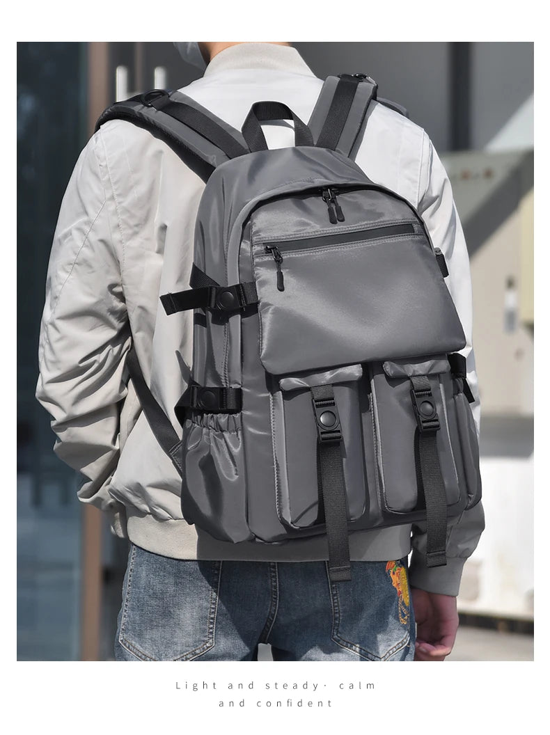 Men's Tactical Style Backpack, Large - capacity Travel Bag with Multiple Straps, Durable Material, Ideal for Outdoor Adventures