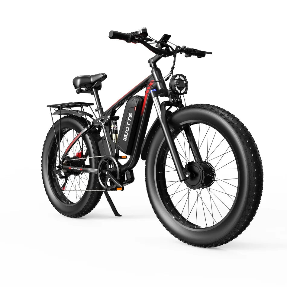 EU   S26 Dual Motor Electric Bicycle Fat Tire 48V 20AH Battery Ebike All Terrain Mountain Bike