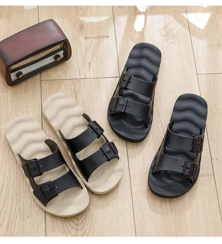 Slippers for Men In Summer Outdoor Wear Home Use Couples Indoor Soft Soles Bathrooms Non-skid Extra Large 4849 Sandals Slippers