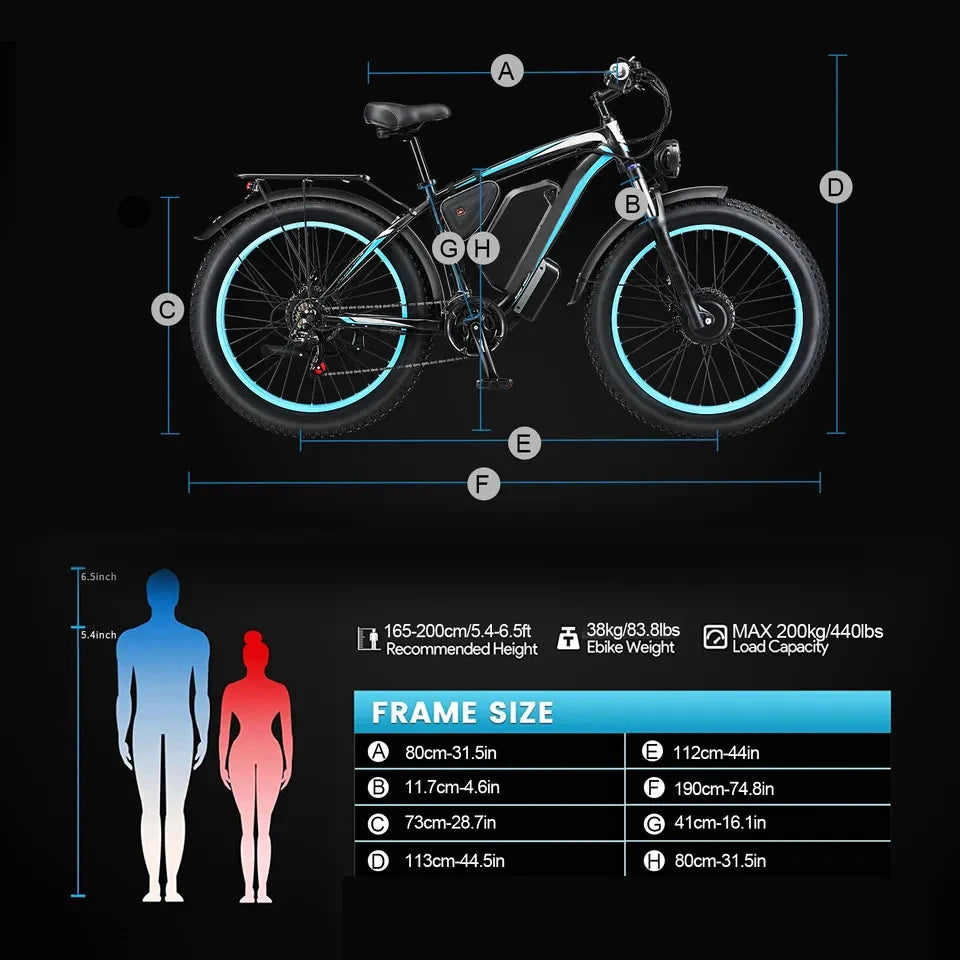 48V 22.4ah motor 1000 watts battery cycle fat tire electric bicycle electronic lithium battery rear hub motor 21 speed