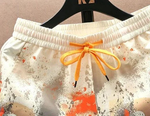 Shorts for Men Anime Graphic Board Man Short Pants Beach in Bulk with Ice Elastic Personalizate Fashion Streetwear New Pant 2024