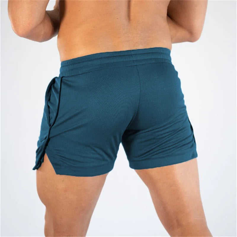 2023 NEW Fitness sports Shorts Man Summer Gyms Workout Male Breathable Mesh shorts Quick Dry Beach Short Pants men Sportswear