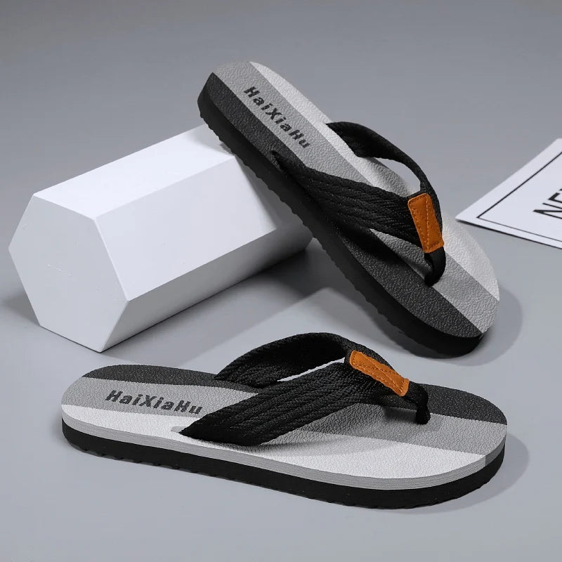 Men Slippers Summer High Quality Flip Flop Men Beach Shoes Fashion Outdoor Flip Flops Casual Breathable Slippers for Men Sandals