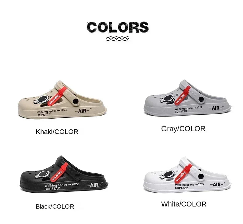 Water Shoes Sandals For Men Black White Men Women Sandals Breathable Home Slippers Outdoor Fashion Garden Clogs Couple Shoes