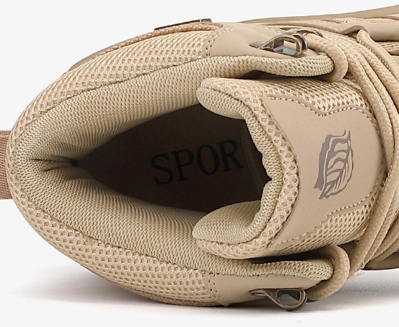 Fashion Men's Boots Tactical Combat Boots Outdoor Non-slip Hiking Boots Lightweight Men Desert Boots Motorcycle Boots