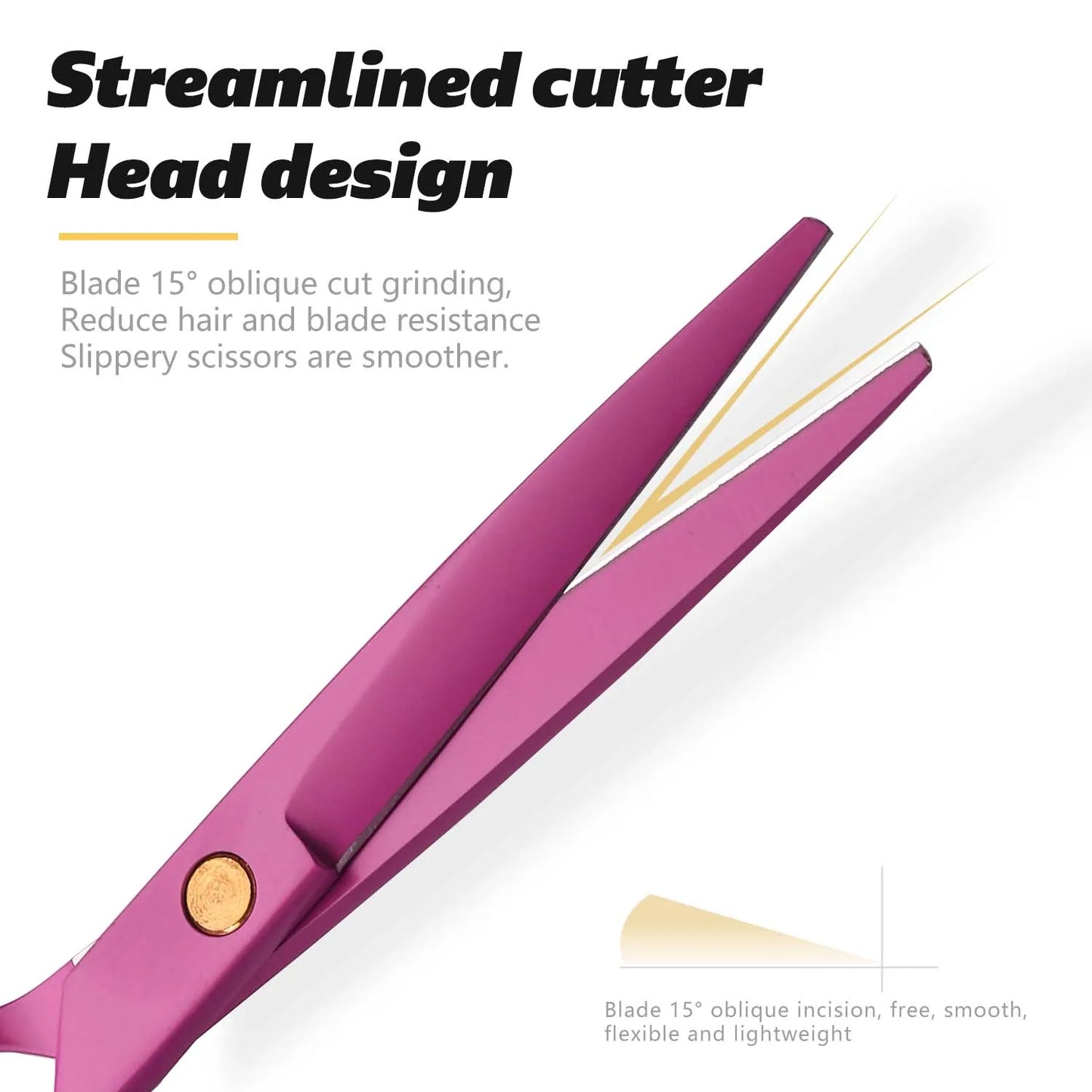 Barber HaircutHairdressing Scissors for Hairdresser Styling Trimming Cutting Tools for Men Women- Ergonomic Design Lightweight