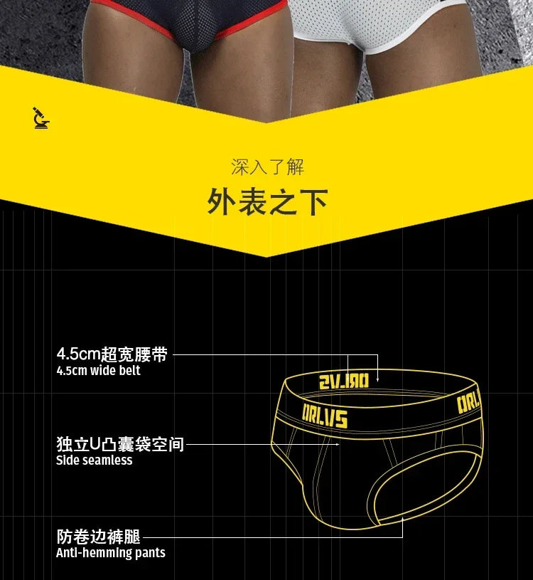 men's underwear low waist fashion sexy u convex bag anti Le briefs men's or192