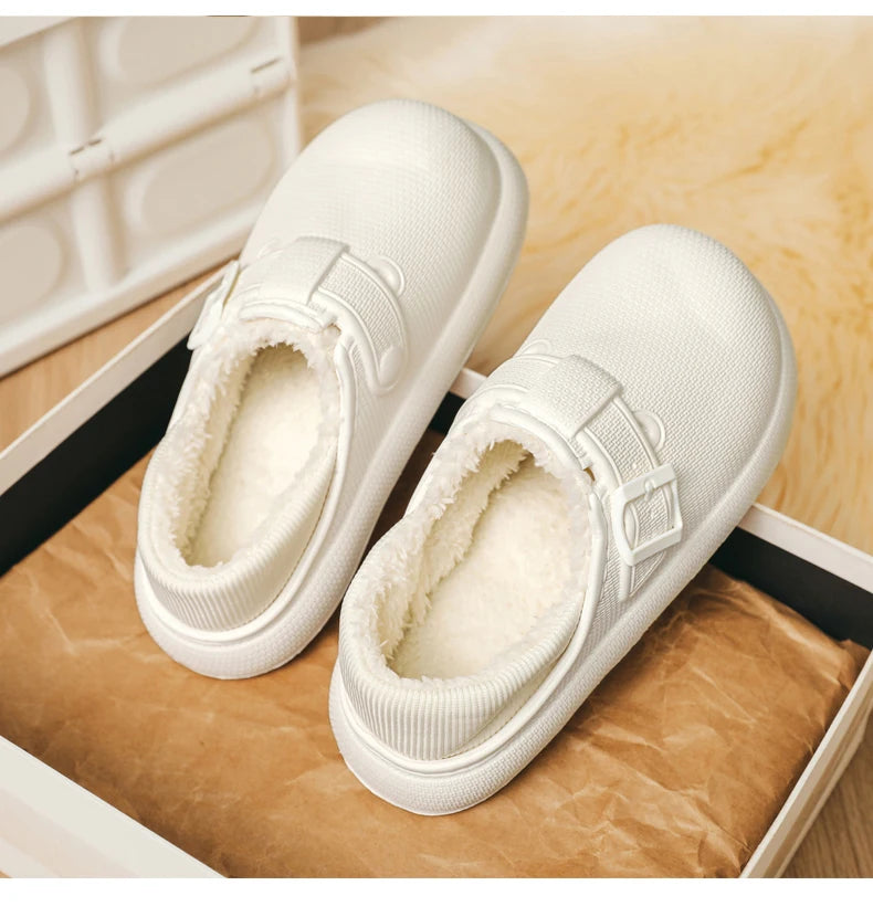 Winter Slippers for Men Half Shoes Anti-Skid Kitchen Shoes Lightweight Eva Slides Comfortable Male Sandals Chaussures Homme Luxe