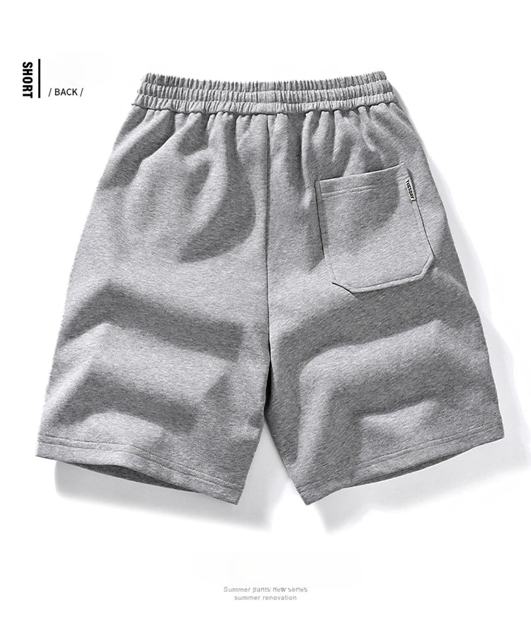 Men's Shorts Streetwear Trend Casual Loose Sporty Knees Length Shorts 2025 Summer New Fashion Stereoscopic Printed Cotton Shorts