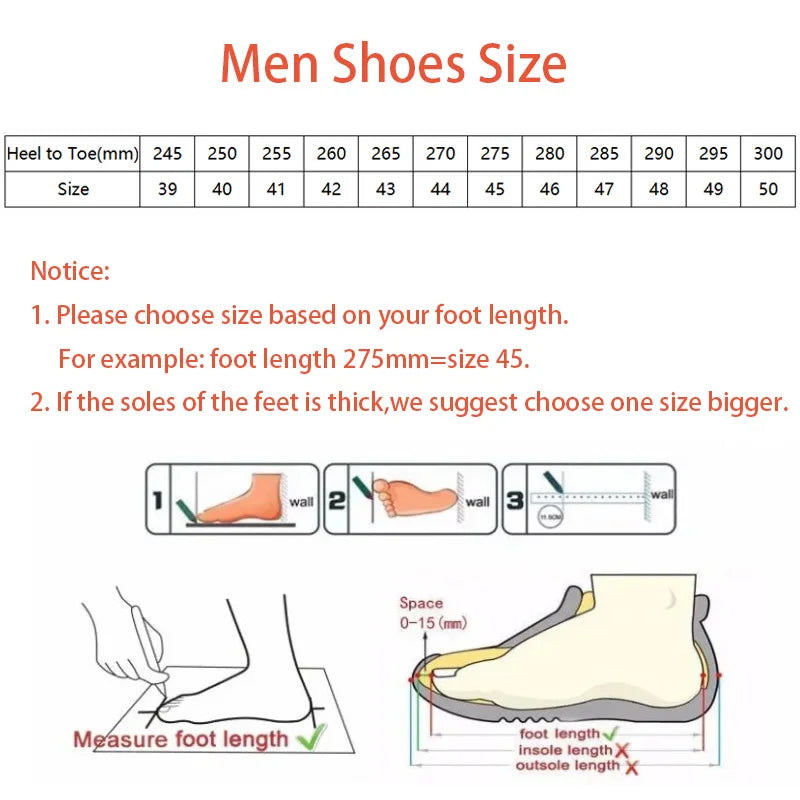 Sneakers Comfort Outdoor Platform Shoes for Men Trend Men's Casual Travel Lightweight Hiking Sneakers Size 48 Sapato Masculino