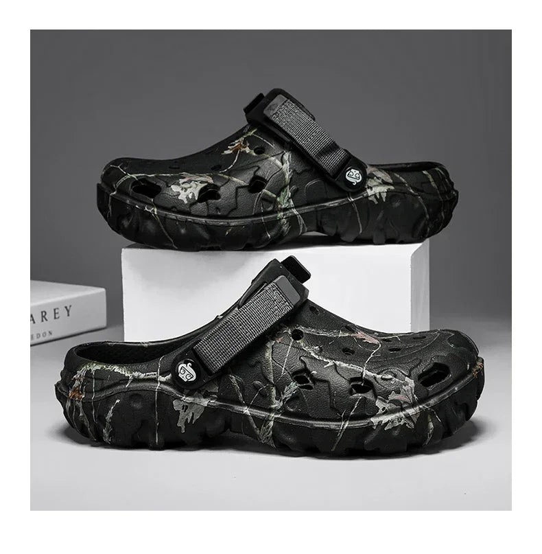 Flat Sandals Men Shoes 2024 Slippers Men Garden Platform Sandals Man Summer Sandals Male Sneakers Outdoor Flip Flops Home Clogs