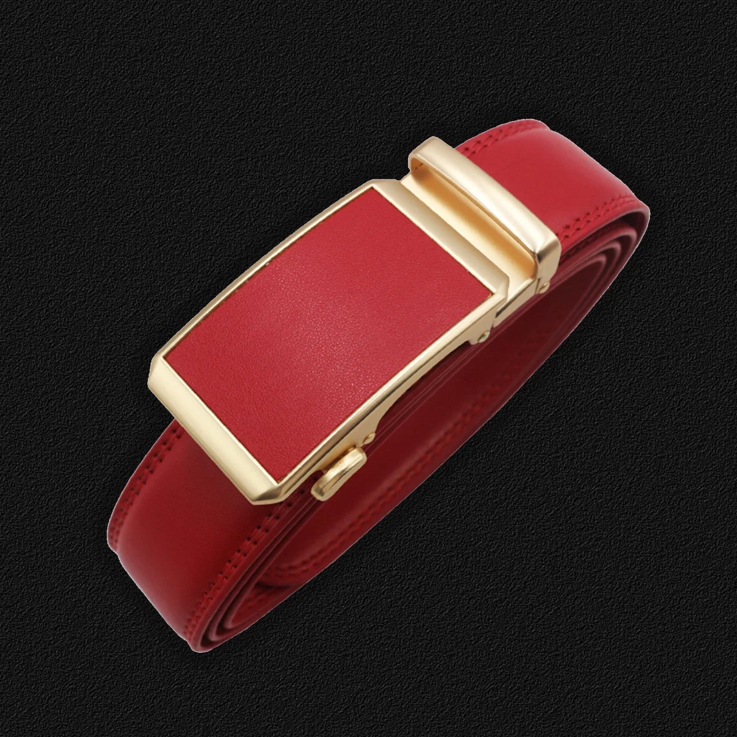 Men Automatic Buckle Belts Genuine Leather Belts for Business Men Luxury Black Strap Waistband New Fashion Brand Designer