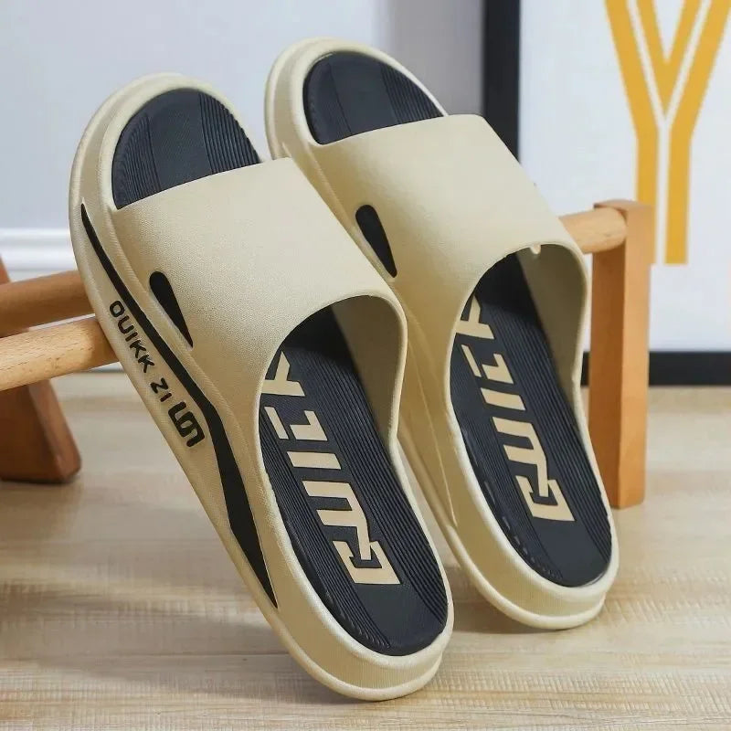 Slippers for men, outdoor, indoor, anti slip, cool, summer, non smelly feet, PVC home shoes, anti odor, bathroom, silent